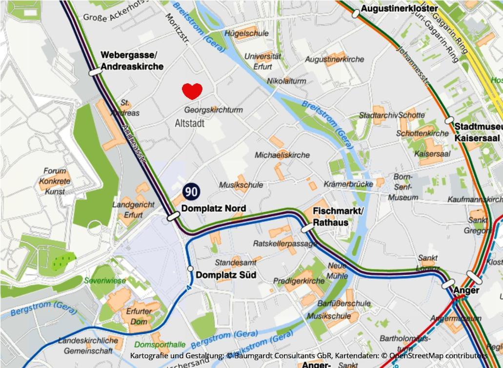 Altstadt Ferienwohnung แอร์ฟวร์ท ภายนอก รูปภาพ
